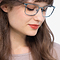 Dakota Bleu Métal Montures de lunettes de vue pour Femmes d'EyeBuyDirect