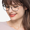 Archive Noir Métal Montures de lunettes de vue pour Femmes d'EyeBuyDirect