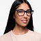 Brittany Bleu marine  Acétate Montures de lunettes de vue pour Femmes d'EyeBuyDirect