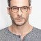 The Loop Brown Striped Acétate Montures de lunettes de vue pour Hommes d'EyeBuyDirect