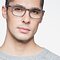 Forest Matte Brown Plastique Montures de lunettes de vue pour Hommes d'EyeBuyDirect