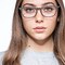 Forest Matte Brown Plastique Montures de lunettes de vue pour Femmes d'EyeBuyDirect