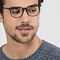 Cheer Matte Black Plastique Montures de lunettes de vue pour Hommes d'EyeBuyDirect