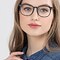 Cheer Matte Black Plastique Montures de lunettes de vue pour Femmes d'EyeBuyDirect