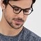 Saunter Matte Black Plastique Montures de lunettes de vue pour Hommes d'EyeBuyDirect