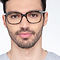 Formula Brown Striped Acétate Montures de lunettes de vue pour Hommes d'EyeBuyDirect
