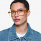 Brooke Orange Acétate Montures de lunettes de vue pour Femmes d'EyeBuyDirect