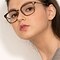 Audacity Brown Striped Métal Montures de lunettes de vue pour Femmes d'EyeBuyDirect