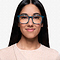 Ghostwriter Teal Plastic-metal Montures de lunettes de vue pour Femmes d'EyeBuyDirect