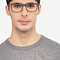Instance Brun Acetate-metal Montures de lunettes de vue pour Hommes d'EyeBuyDirect