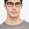 Fetching Black Golden Métal Montures de lunettes de vue pour Hommes d'EyeBuyDirect