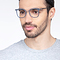 Rotem Bleu marine  Acetate-metal Montures de lunettes de vue pour Hommes d'EyeBuyDirect