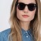 College Noir Métal Soleil de Lunette de vue pour Femmes d'EyeBuyDirect