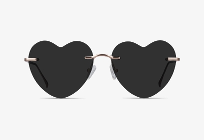 Visage en forme de coeur