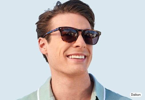 Lunettes de soleil carrées de prescription