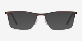 Variable Brun Métal Montures de lunettes de vue d'EyeBuyDirect, with Tinted Lenses