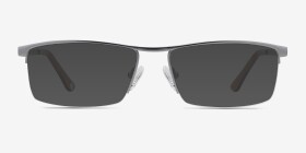 Lake Gris Titanium Montures de lunettes de vue d'EyeBuyDirect, with Tinted Lenses
