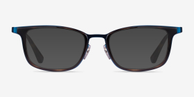Ray-Ban RB6373M Tortoise Blue Métal Montures de lunettes de vue d'EyeBuyDirect, with Tinted Lenses