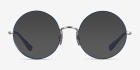 Ray-Ban RB6392 Blue Silver Métal Montures de lunettes de vue d'EyeBuyDirect, with Tinted Lenses