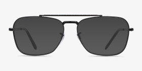 Ray-Ban RB3636V Noir Métal Montures de lunettes de vue d'EyeBuyDirect, with Tinted Lenses