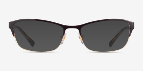 Vogue Eyewear VO4057B Brown Pale Gold Métal Montures de lunettes de vue d'EyeBuyDirect, with Tinted Lenses