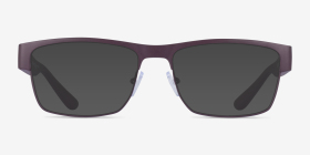 Armani Exchange AX1065 Matte Bordeaux Métal Montures de lunettes de vue d'EyeBuyDirect, with Tinted Lenses