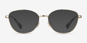 Ralph RA6057 Light Gold Métal Montures de lunettes de vue d'EyeBuyDirect, with Tinted Lenses