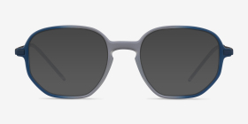 Ray-Ban RB7152 Clear Blue Plastique Montures de lunettes de vue d'EyeBuyDirect, with Tinted Lenses