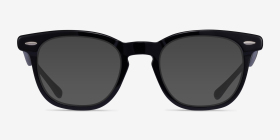 Ray-Ban RB5398 Hawkeye Shiny Black Acétate Montures de lunettes de vue d'EyeBuyDirect, with Tinted Lenses
