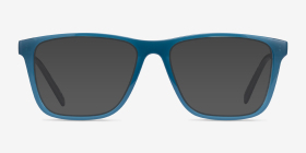ARNETTE Big Bad Transparent Teal Plastique Montures de lunettes de vue d'EyeBuyDirect, with Tinted Lenses