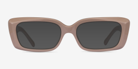 Vogue Eyewear VO5441 Full Beige Acétate Montures de lunettes de vue d'EyeBuyDirect, with Tinted Lenses