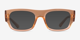 Ray-Ban RB7218 Kristin Transparent Orange Plastique Montures de lunettes de vue d'EyeBuyDirect, with Tinted Lenses