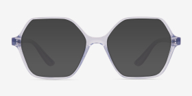 Vogue Eyewear VO5363 Transparent Purple Plastique Montures de lunettes de vue d'EyeBuyDirect, with Tinted Lenses