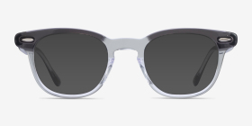 Ray-Ban RB5398 Hawkeye Gray Clear Acétate Montures de lunettes de vue d'EyeBuyDirect, with Tinted Lenses