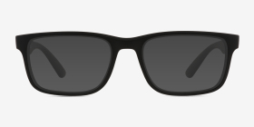 Ray-Ban RB7232M Matte Black Plastique Montures de lunettes de vue d'EyeBuyDirect, with Tinted Lenses