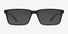 ARNETTE Koko Shiny Black Plastique Montures de lunettes de vue d'EyeBuyDirect, with Tinted Lenses