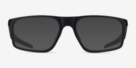 Oakley Bat Flip Noir Plastique Montures de lunettes de vue d'EyeBuyDirect, with Tinted Lenses
