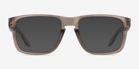 Oakley Holbrook Rx Clear Brown Plastique Montures de lunettes de vue d'EyeBuyDirect, with Tinted Lenses