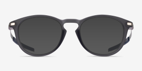 Oakley Pitchman R A Matte Gray Plastique Montures de lunettes de vue d'EyeBuyDirect, with Tinted Lenses