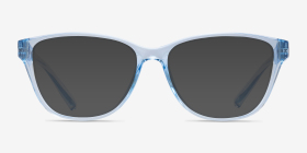 Armani Exchange AX3111U Shiny Transparent Blue Plastique Montures de lunettes de vue d'EyeBuyDirect, with Tinted Lenses