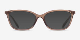 Coach HC6146U Transparent Brown Plastique Montures de lunettes de vue d'EyeBuyDirect, with Tinted Lenses