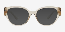 Vogue Eyewear VO5482 Transparent Champagne Plastique Montures de lunettes de vue d'EyeBuyDirect, with Tinted Lenses