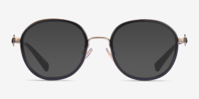 Coach HC5129 Black Gold Métal Montures de lunettes de vue d'EyeBuyDirect, with Tinted Lenses