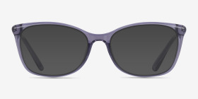 Coach HC6192U Transparent Purple Plastique Montures de lunettes de vue d'EyeBuyDirect, with Tinted Lenses