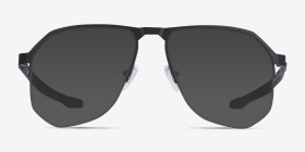 Oakley Tenon Satin Black Titanium Montures de lunettes de vue d'EyeBuyDirect, with Tinted Lenses