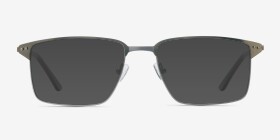 Absolute Vert Métal Montures de lunettes de vue d'EyeBuyDirect, with Tinted Lenses