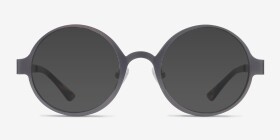 Afternoon Gunmetal Métal Montures de lunettes de vue d'EyeBuyDirect, with Tinted Lenses