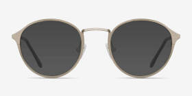 Rising Argenté Métal Montures de lunettes de vue d'EyeBuyDirect, with Tinted Lenses