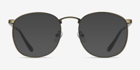 Closer Bronze Métal Montures de lunettes de vue d'EyeBuyDirect, with Tinted Lenses