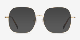 Movement Doré Métal Montures de lunettes de vue d'EyeBuyDirect, with Tinted Lenses